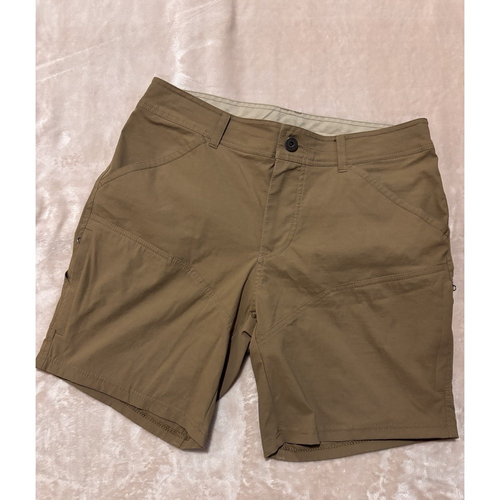 KUHL Silencr Technical Hiking Cargo Shorts Men's 33 Tan Nylon Techwear Gorpcore